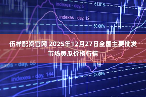 伍祥配资官网 2025年12月27日全国主要批发市场黄瓜价格行情